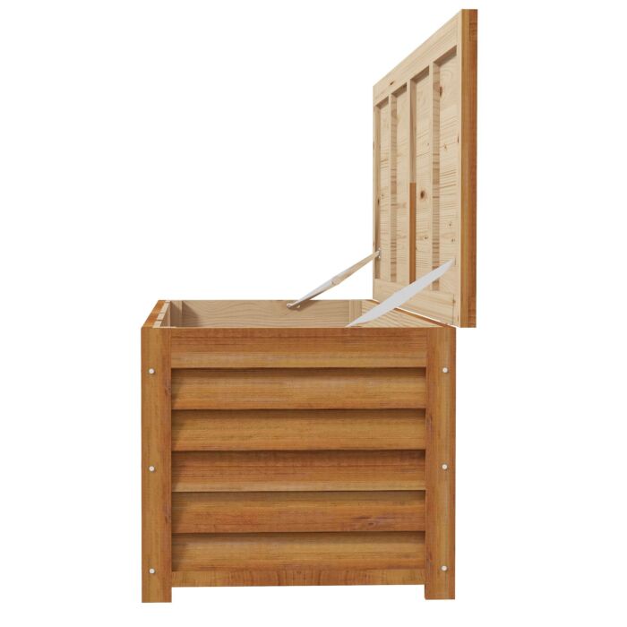 Outsunny 292l Outdoor Storage Box, Wooden Deck Box Garden Storage Container For Balcony, Porch, Poolside, Light Brown