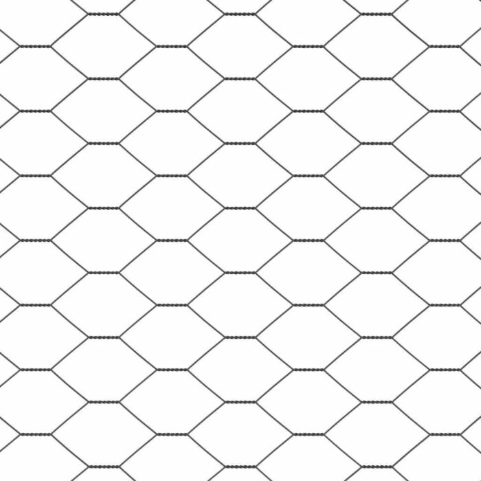 Vidaxl Fence Posts 11 Pcs U-channel Grey 80 Cm Steel, Vidaxl Hexagon Fence Grey 0.8x100 M Steel