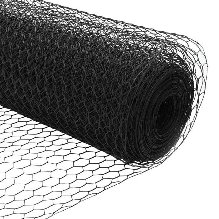 Vidaxl Fence Posts 11 Pcs U-channel Grey 80 Cm Steel, Vidaxl Hexagon Fence Grey 0.8x100 M Steel