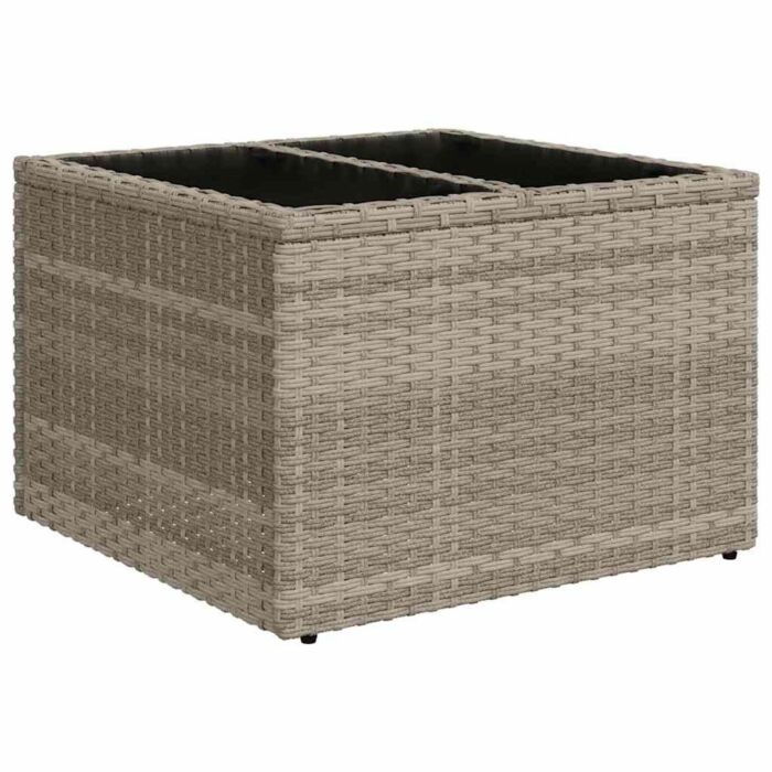 Vidaxl 6 Piece Garden Sofa Set With Cushions Grey Poly Rattan