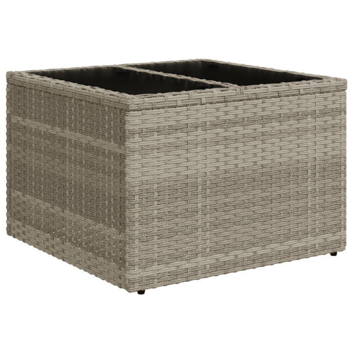 Vidaxl 6 Piece Garden Sofa Set With Cushions Grey Poly Rattan