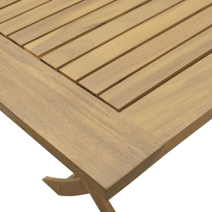 Vidaxl 7 Piece Garden Dining Set Solid Wood Acacia