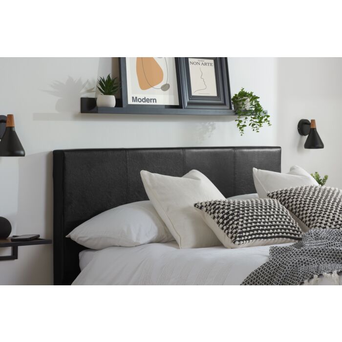 Berlin Small Double Ottoman Bed Black