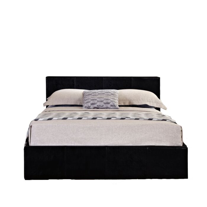 Berlin Small Double Ottoman Bed Black