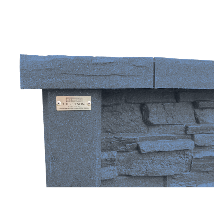Lakeland Slate 6ft Cascade Waterfall Feature - Surface Mounted - Moody Blue