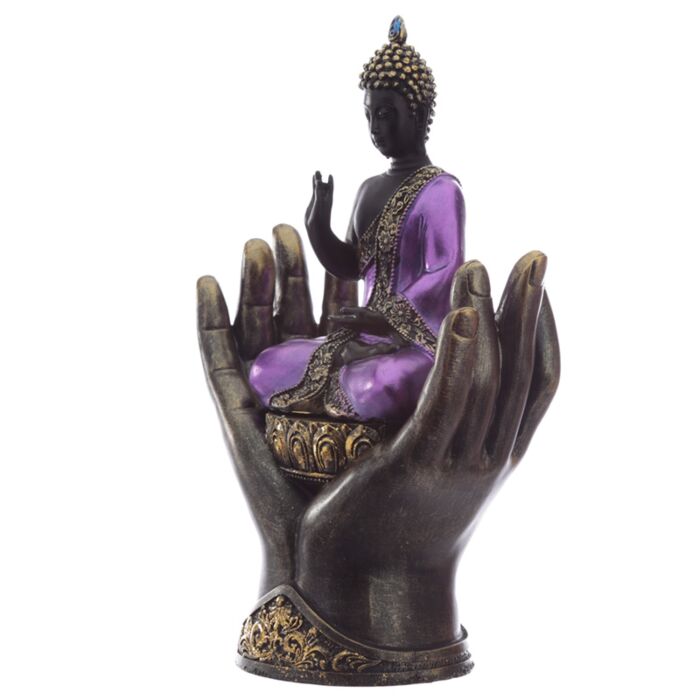 Decorative Purple And Black Buddha - Protector