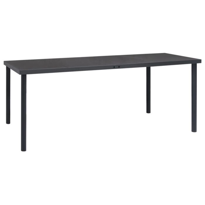 Vidaxl 7 Piece Outdoor Dining Set Steel