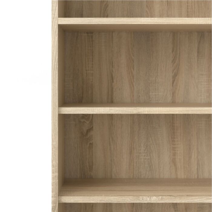 Prima Bookcase 3 Shelves With 2 Drawers And 2 Doors In Oak