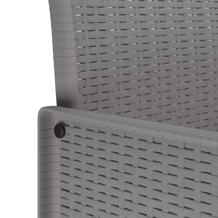 Vidaxl 7 Piece Garden Dining Set With Cushions Light Grey Poly Rattan