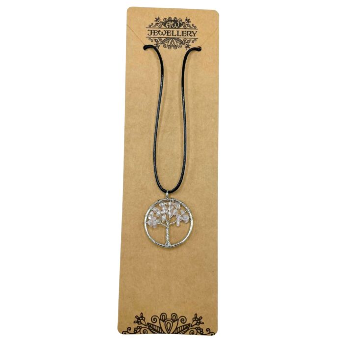 Tree Of Life Pendant - Rock Crystal