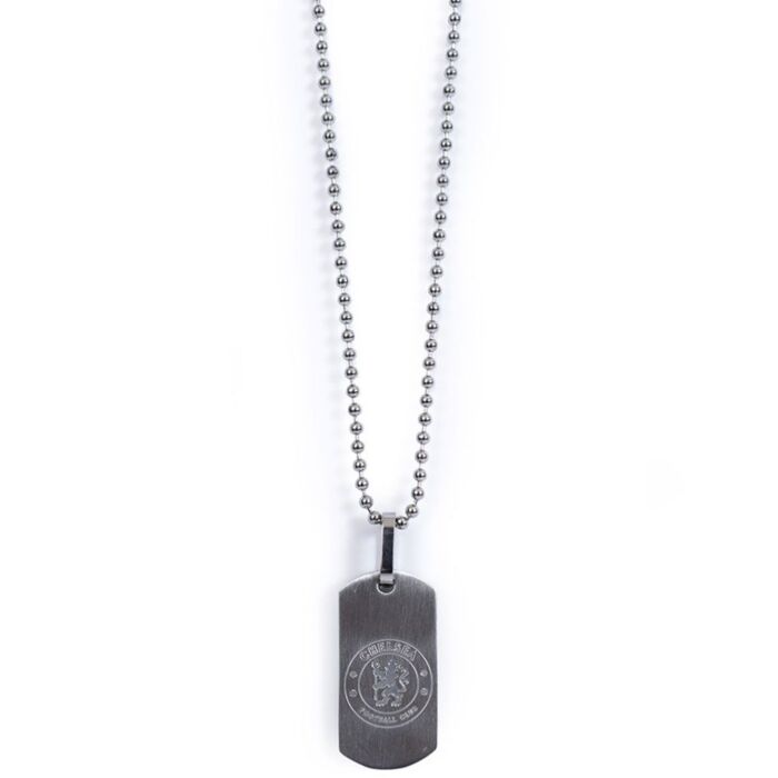 Chelsea Fc Matt Finish Dog Tag & Chain