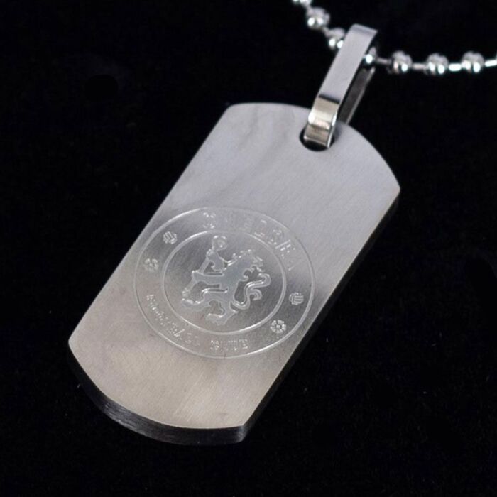Chelsea Fc Matt Finish Dog Tag & Chain