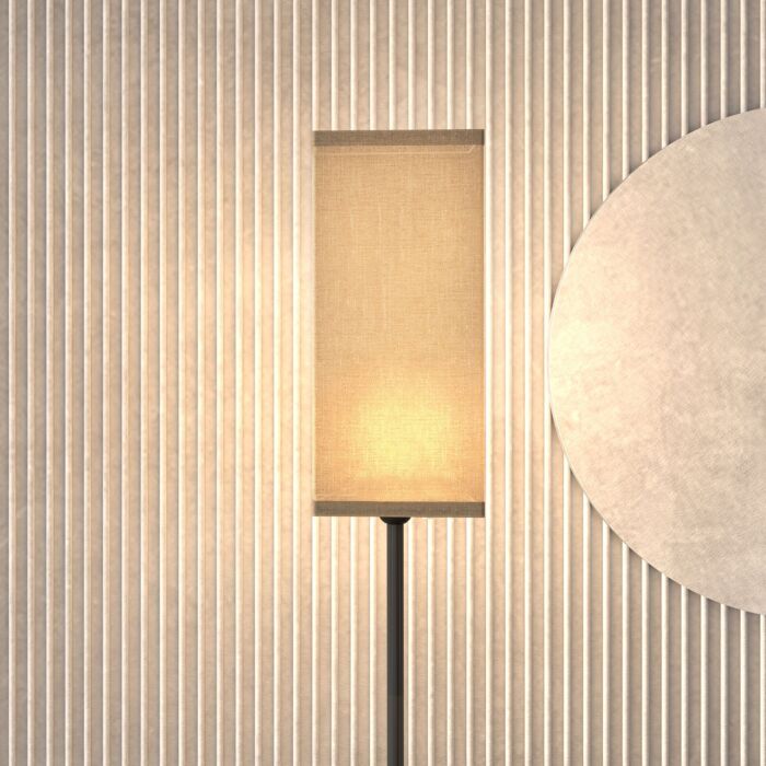 Homcom Floor Lamp, Modern Standing Lamp With Linen Shade, Tall Lamps For Living Room, Bedroom, With Foot Switch, Bulb Not Included, Black