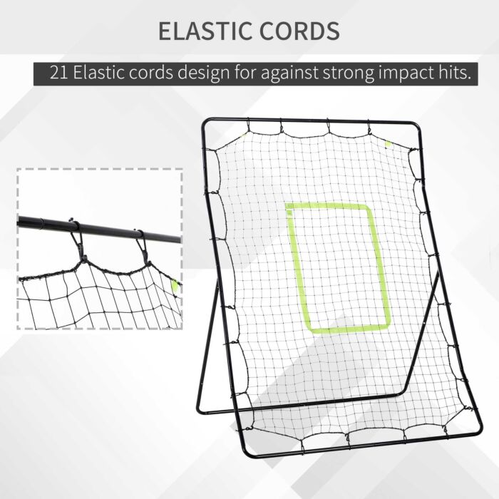 Homcom Football Rebounder Net Kids Adults Soccer Game Spot Baseball Softball Training Aid Practise Target Strike Shot Goal Play