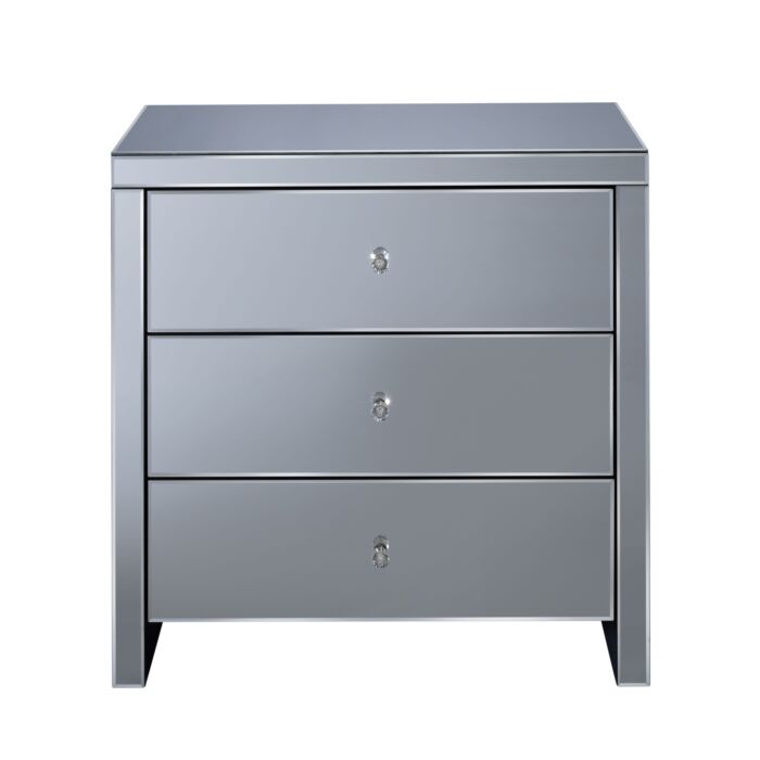 Seville 3 Drawer Chest Mirrored