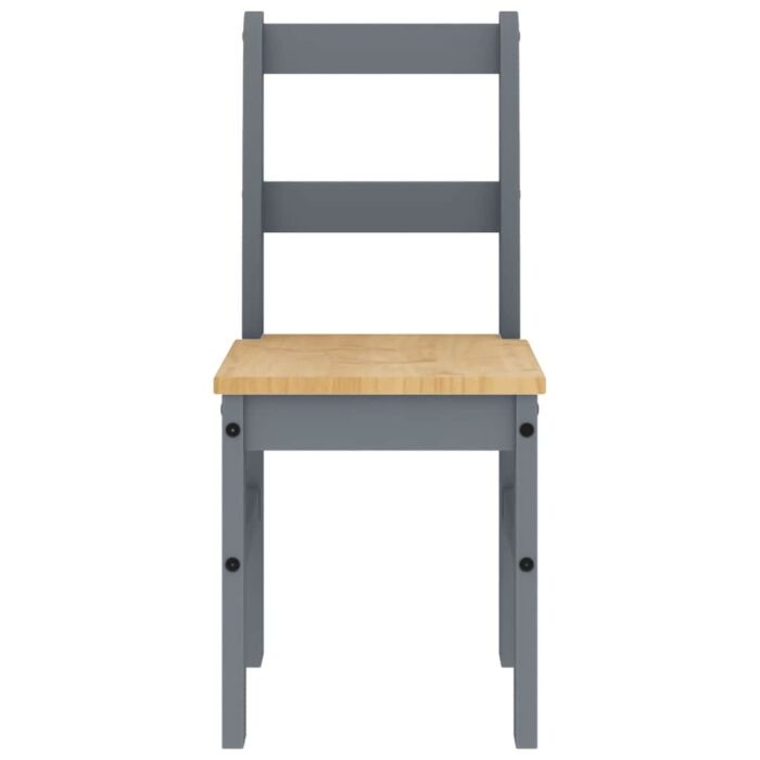 Vidaxl 5 Piece Dining Set Panama Grey Solid Wood Pine