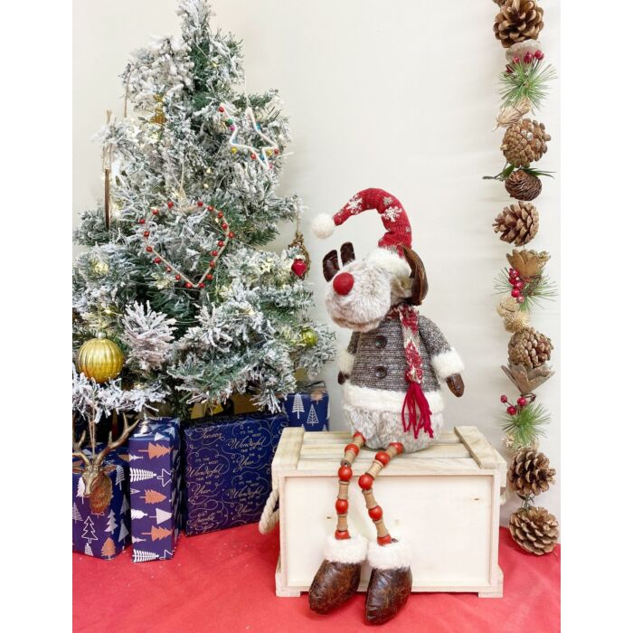 Sitting Reindeer With Dangly Legs