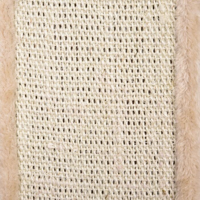 Pawhut Cats 3-tier Sisal Rope Scratching Post W/ Dangle Toy Beige