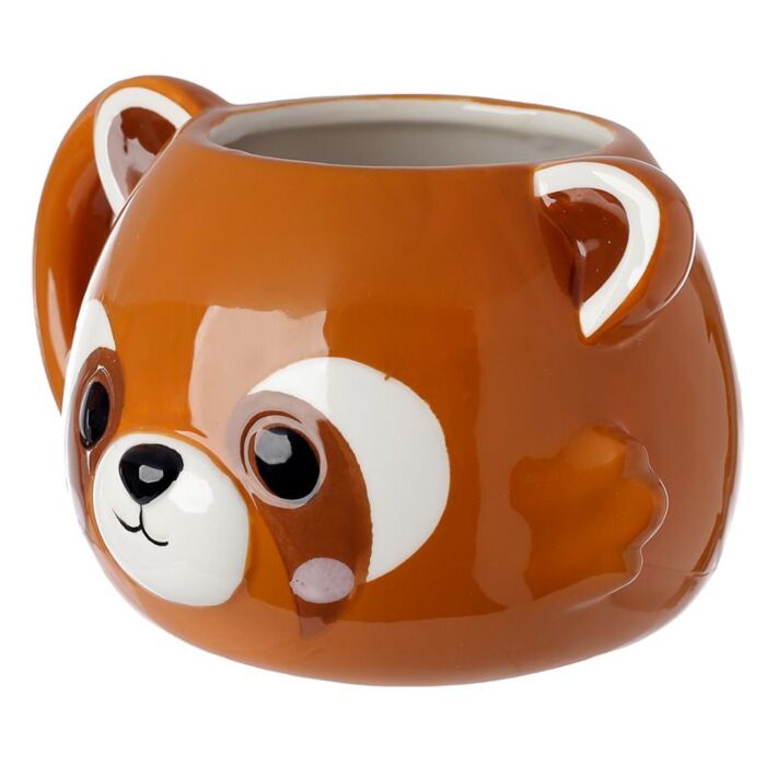 Ceramic Shaped Head Mug - Adoramals Red Panda