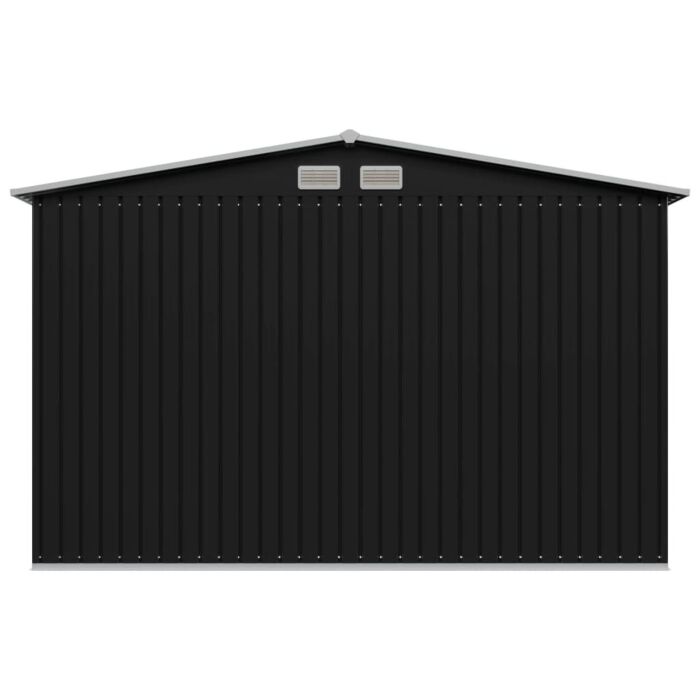 Vidaxl Garden Storage Shed Anthracite Steel 257x205x178 Cm