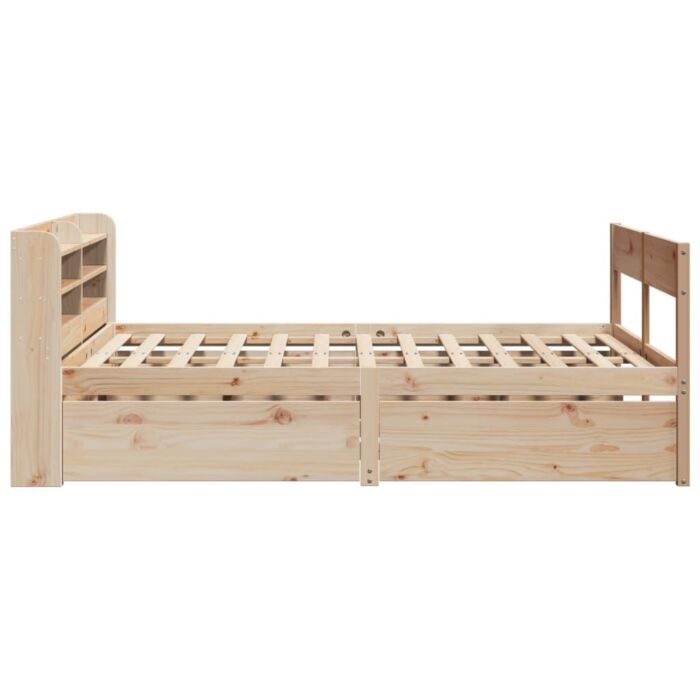 Vidaxl Bed Frame Without Mattress 120x200 Cm Solid Wood Pine