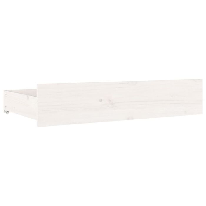Vidaxl Bed Frame With Drawers White 200x200 Cm