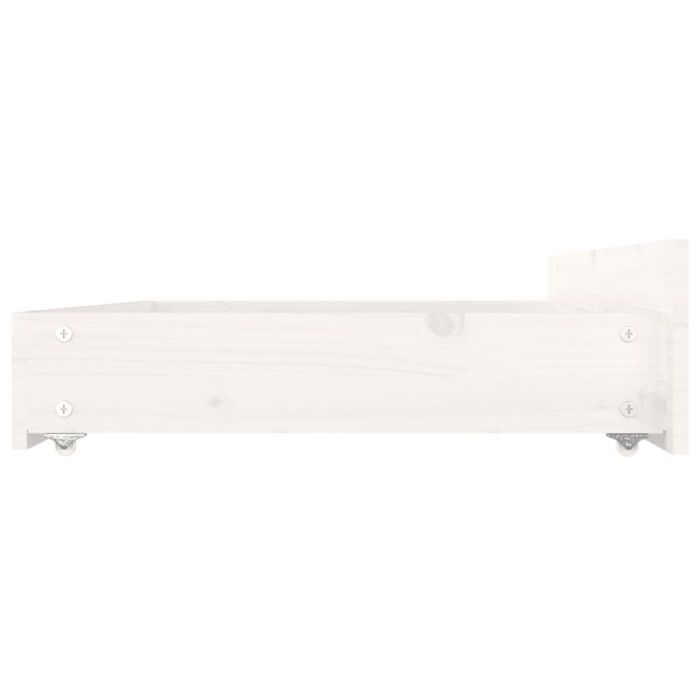 Vidaxl Bed Frame With Drawers White 200x200 Cm