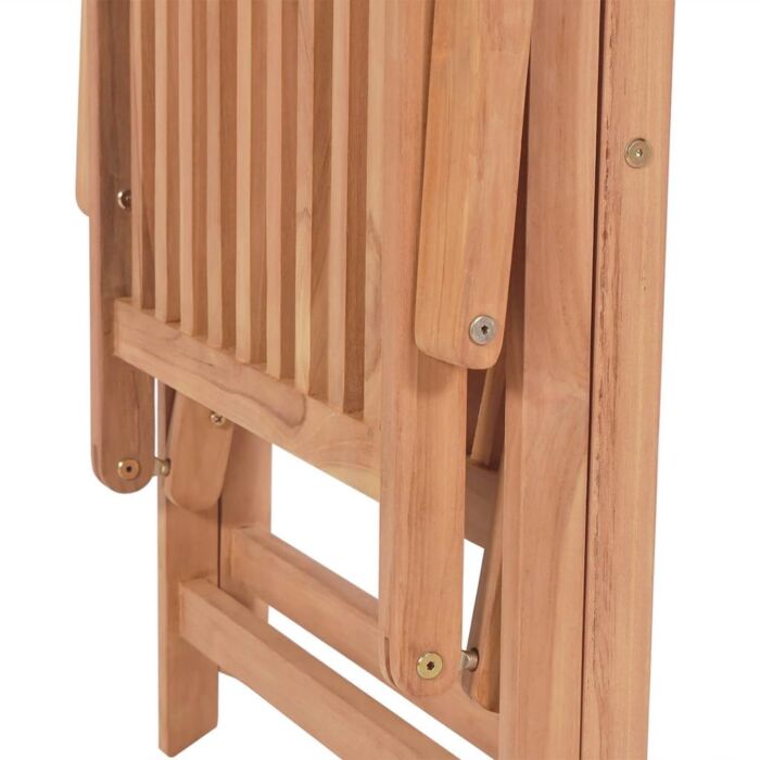 Vidaxl Reclining Garden Chairs 4 Pcs Solid Teak Wood