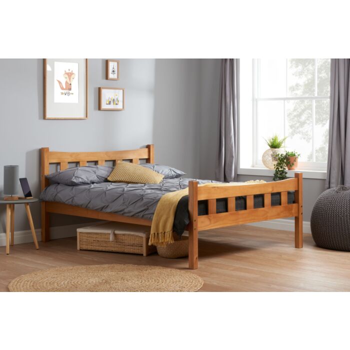 Miami Double Bed Pine