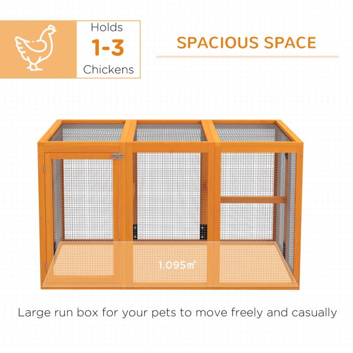 Pawhut Wooden Chicken Coop With Combinable Design, For 1-3 Chickens