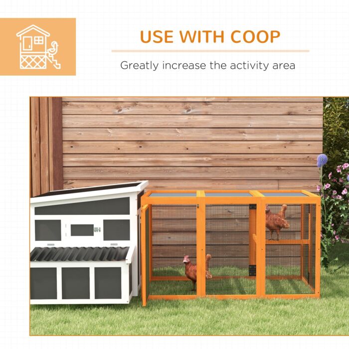Pawhut Wooden Chicken Coop With Combinable Design, For 1-3 Chickens