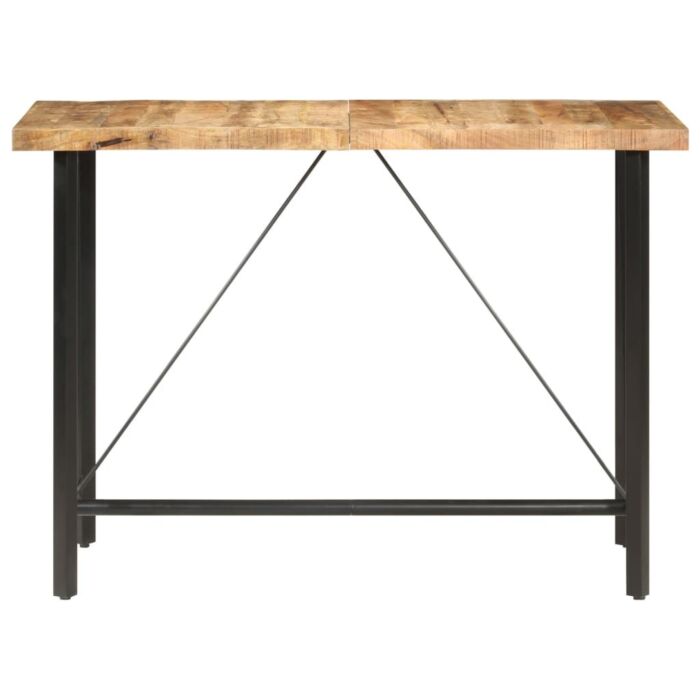 Vidaxl Bar Table 150x70x107 Cm Rough Mango Wood