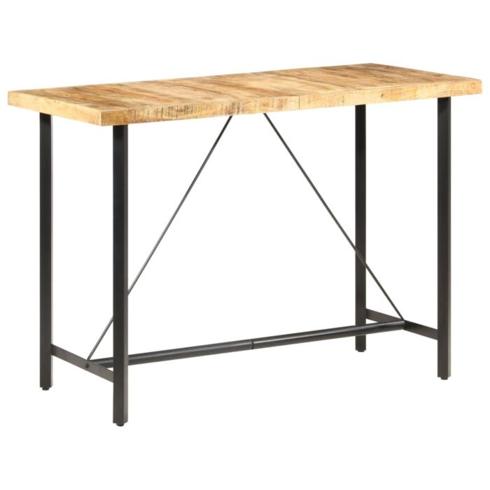 Vidaxl Bar Table 150x70x107 Cm Rough Mango Wood