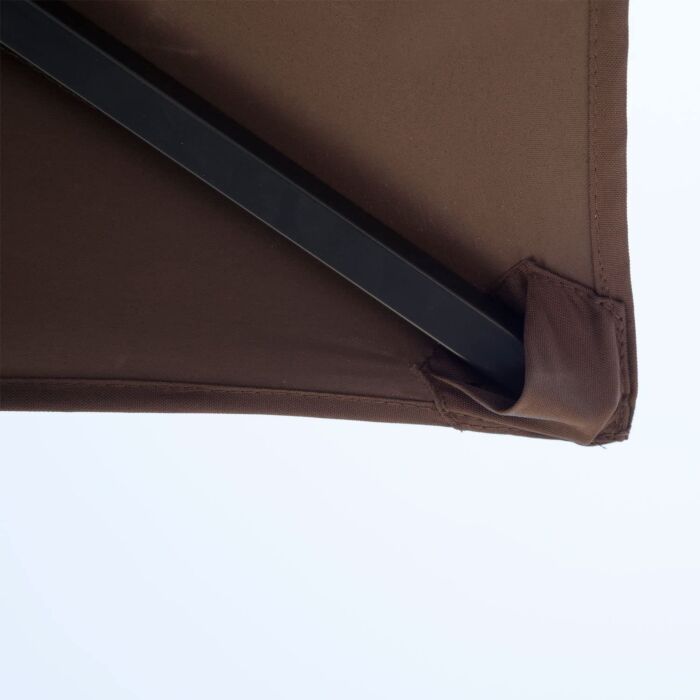 Outsunny 8 Ft Double-tier Bbq Gazebo Grill Canopy Barbecue Tent Shelter Patio Deck Cover - Coffee