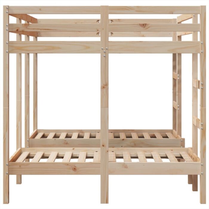 Vidaxl Triple Bunk Bed Frame 140x200/70x140 Cm Solid Wood Pine