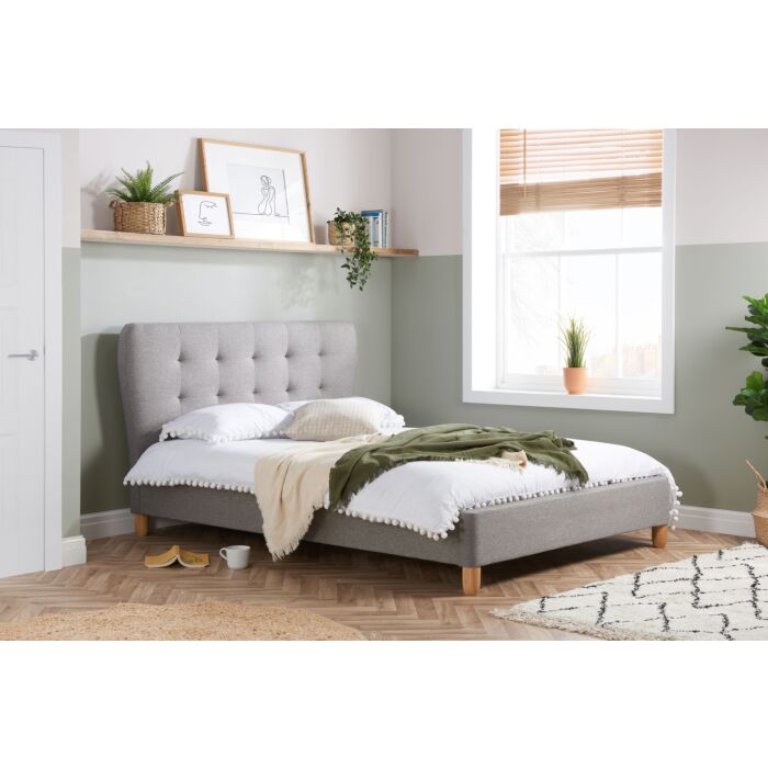 Stockholm King Bed Grey