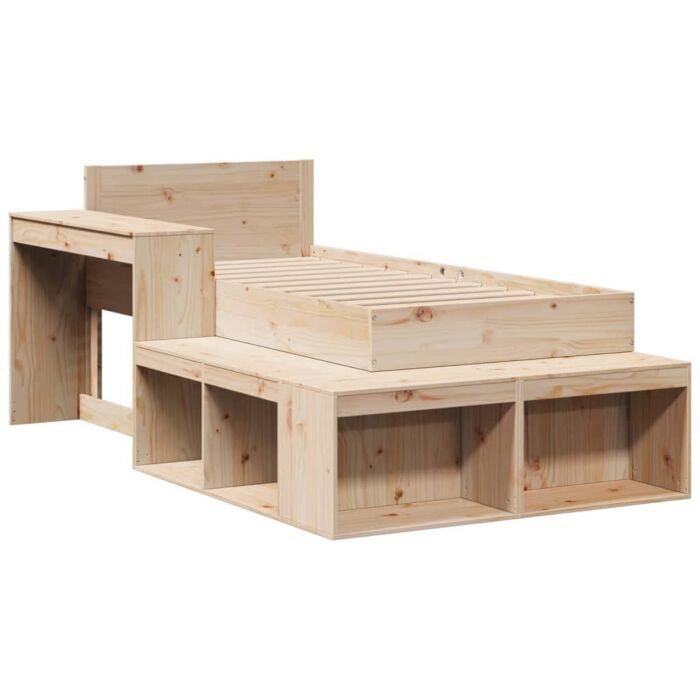 Vidaxl Bed Frame Without Mattress 90x200 Cm Solid Wood Pine