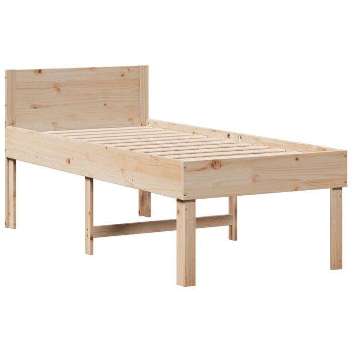 Vidaxl Bed Frame Without Mattress 90x200 Cm Solid Wood Pine