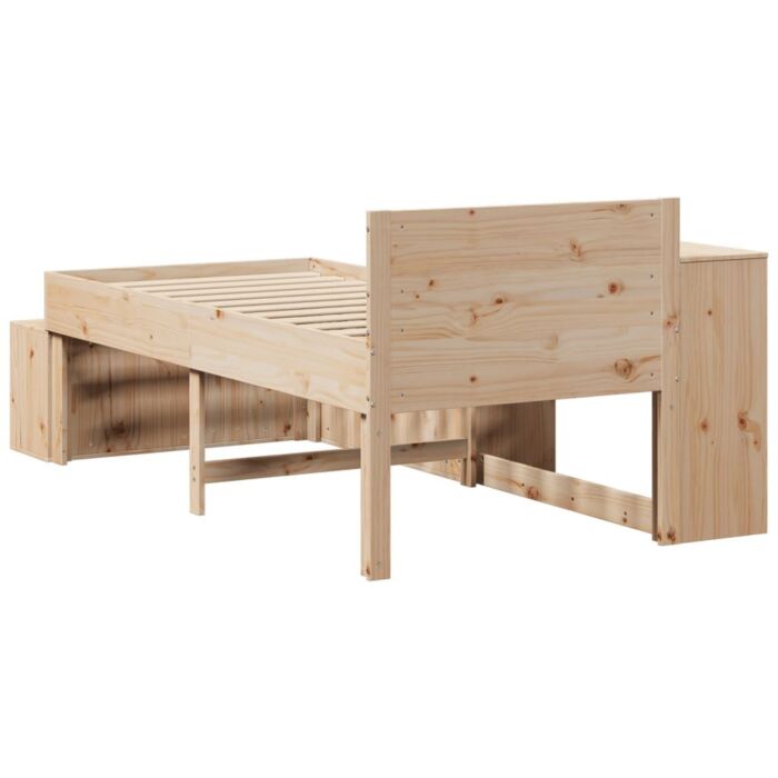 Vidaxl Bed Frame Without Mattress 90x200 Cm Solid Wood Pine