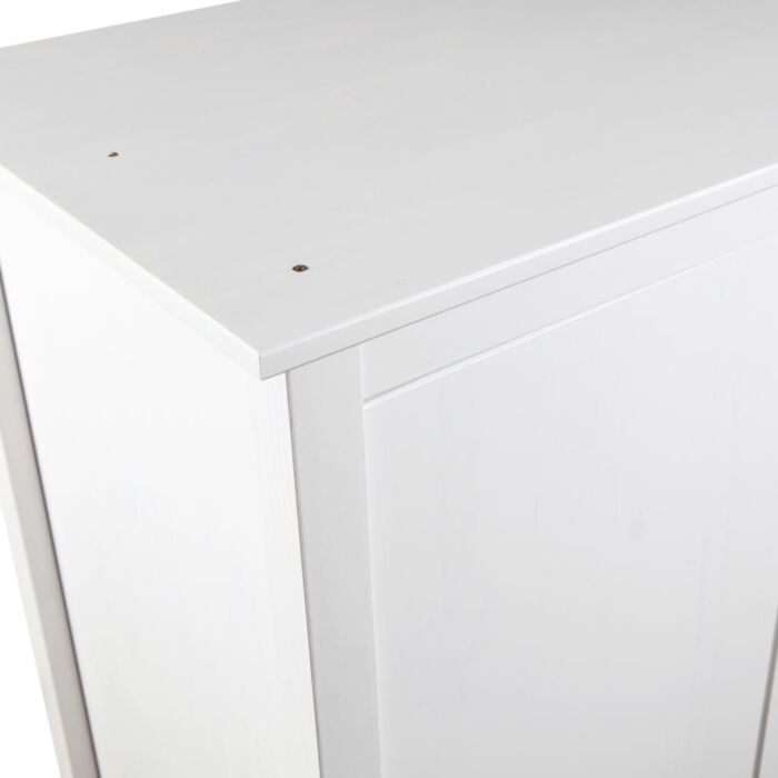 Vidaxl 2-door Wardrobe Hill White 89x50x170 Cm Solid Pine Wood