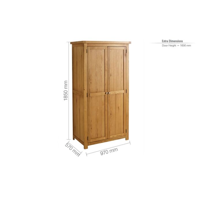 Woburn 2 Door Wardrobe Oak
