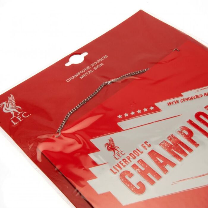 Liverpool Fc Champions Of Europe Metal Sign