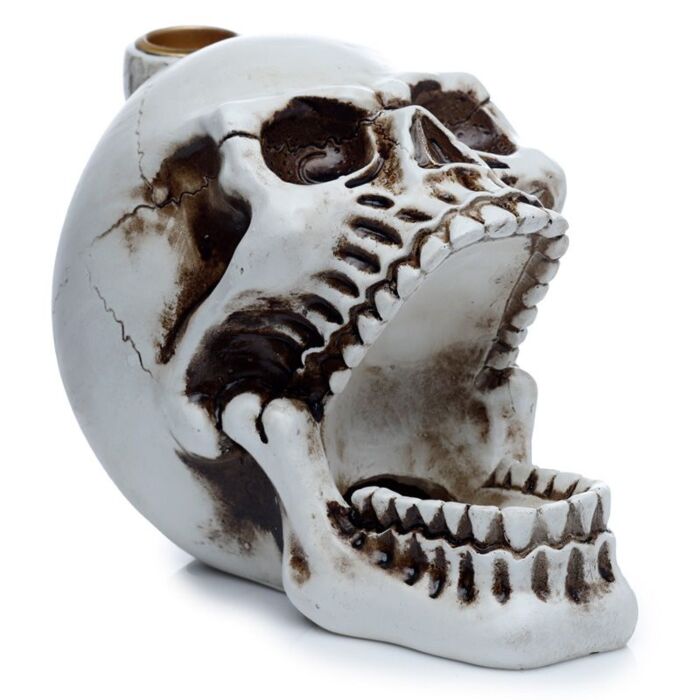 Skull With Open Mouth Backflow Incense Burner