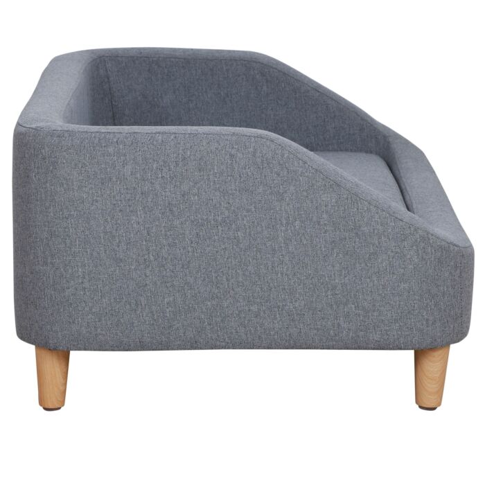 Pawhut Dog Sofa, Pet Bed, With Soft Cushion, Washable Cover, For Small, Medium & Large Dogs - Grey