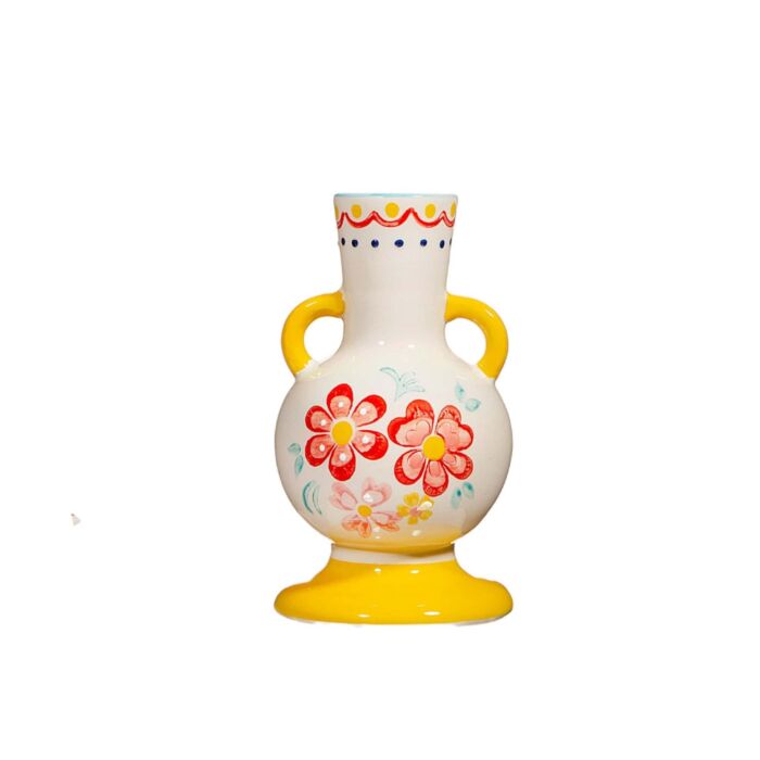 Folk Floral Small Vase