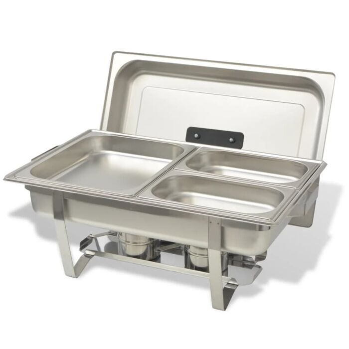 Vidaxl 4 Piece Chafing Dish Set Stainless Steel