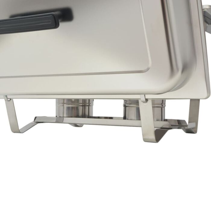 Vidaxl 4 Piece Chafing Dish Set Stainless Steel