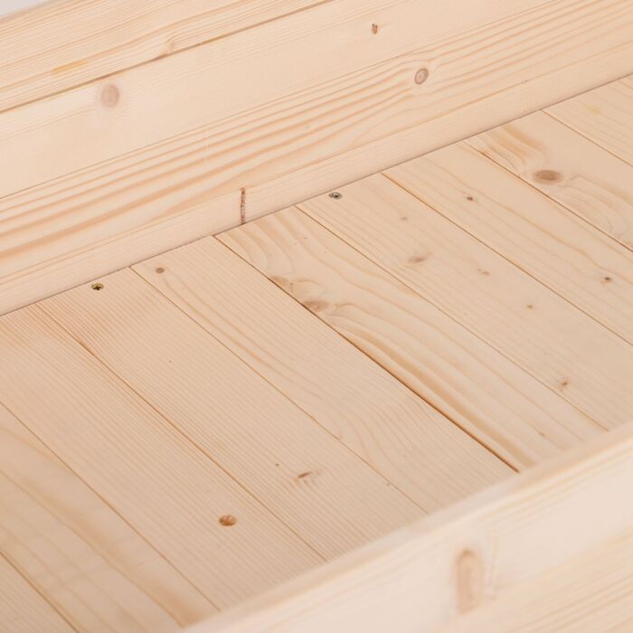 Outsunny Garden Wooden Planters, Non-woven Fabric, Rectangular Raised Bed,fir Wood，indoor/outdoor, 122.5lx56.5wx76h Cm