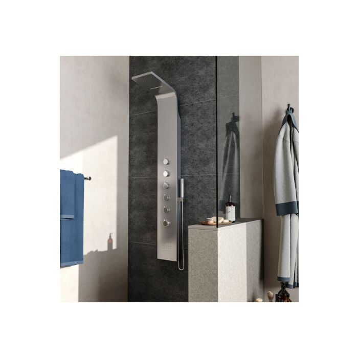 Stainless Steel Bathroom Exposed Shower Tower Panel