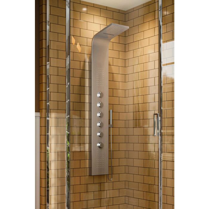 Stainless Steel Bathroom Exposed Shower Tower Panel